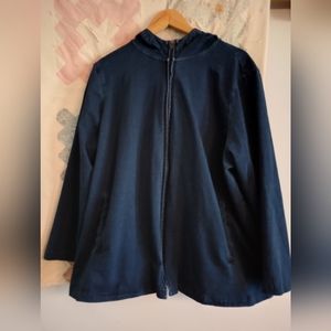 Women's knit zip up hoodie